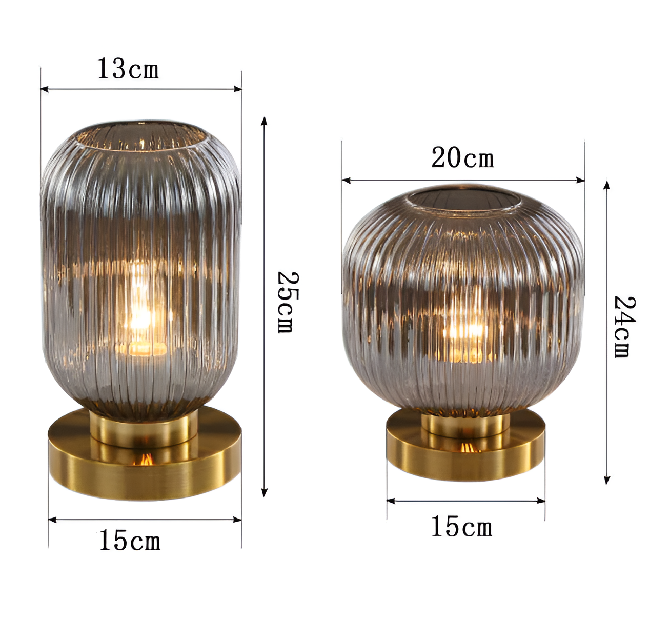 Contemporary Glass Table Light Noxord