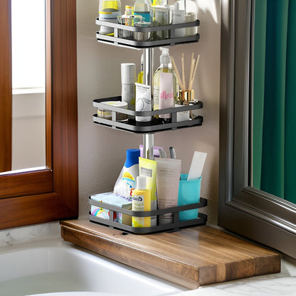 Easy Rotation Kitchen Spice Organizer Rack