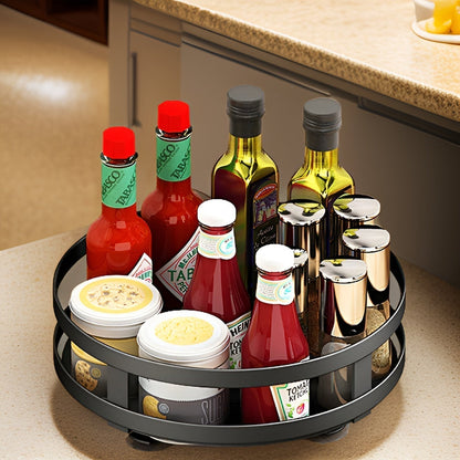 Easy Rotation Kitchen Spice Organizer Rack