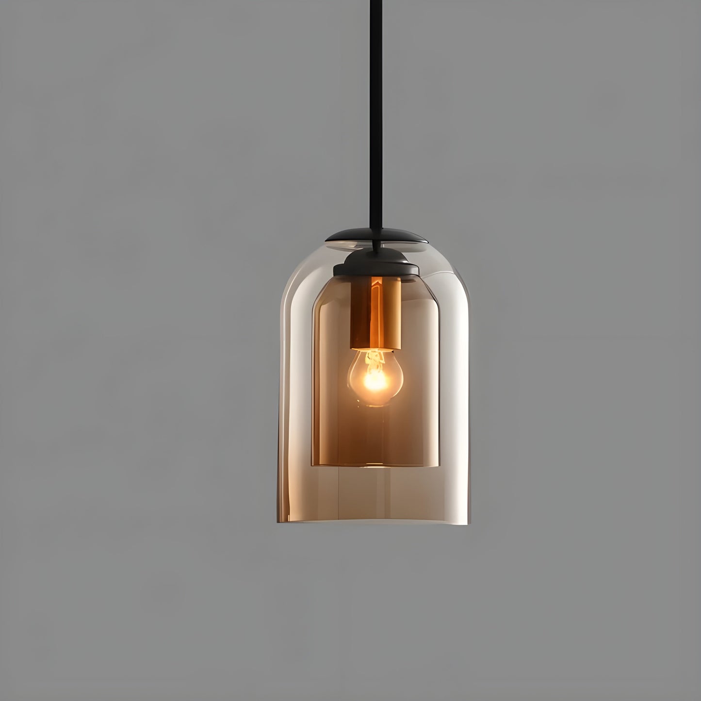 Elegant Double Glass Pendant Lamp