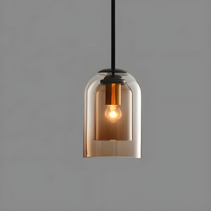 Elegant Double Glass Pendant Lamp