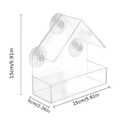 Easy Fill Bird Feeder with Strong Suction Cup Base