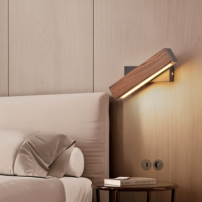 Rotating Wooden LED Wall Light - Cofik