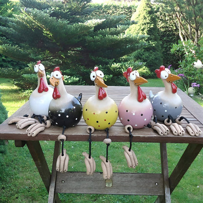 Rugged Outdoor Garden Chicken Figure Decoration - Cofik