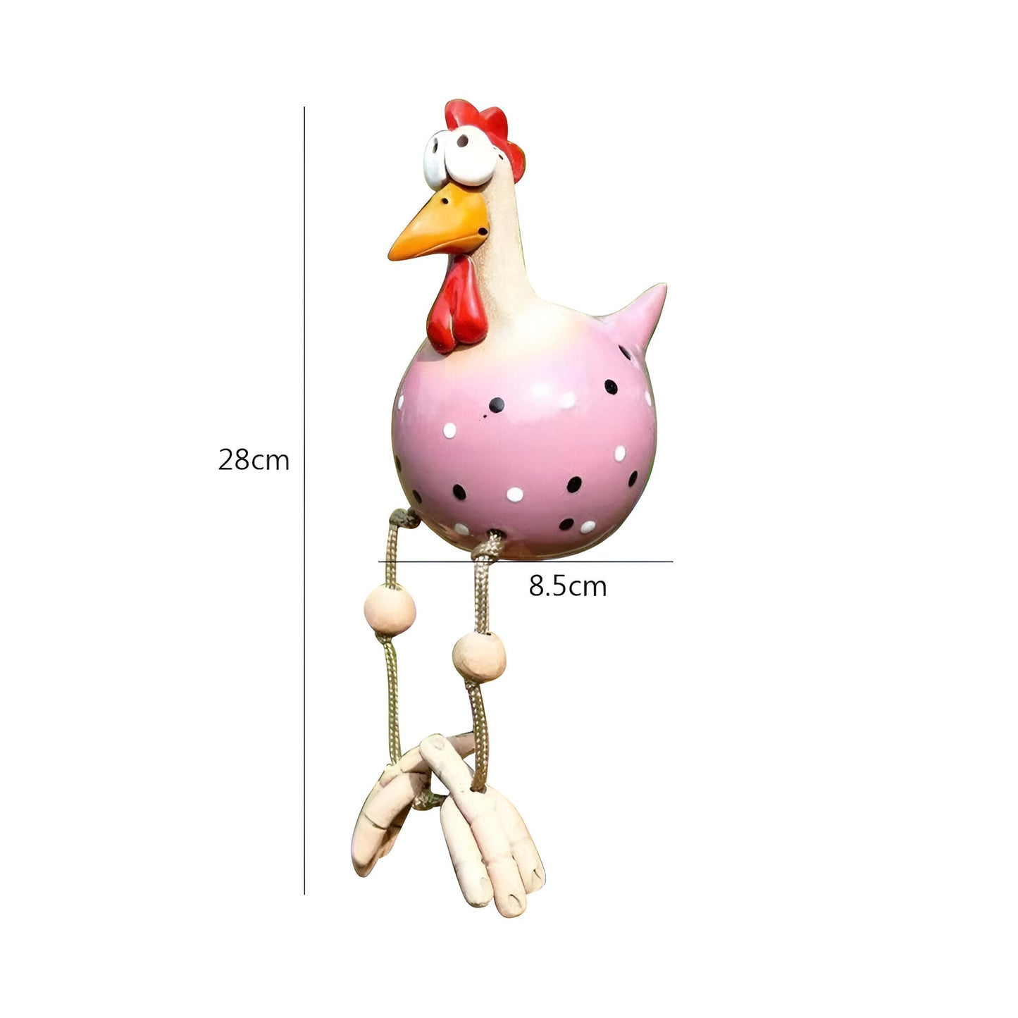 Rugged Outdoor Garden Chicken Figure Decoration