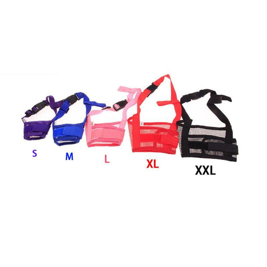 Adjustable Pet Dog Mesh Muzzle Anti Bite Grooming Aid - Cofik