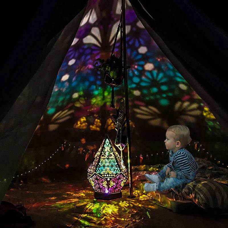 Colorful LED Wooden Night Lamp