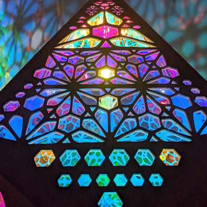 Colorful LED Wooden Night Lamp