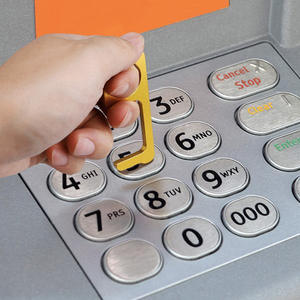 Sanitary Touchless Brass Door Opener & Stylus