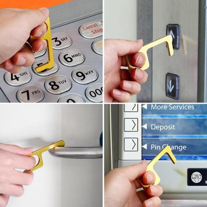 Sanitary Touchless Brass Door Opener & Stylus