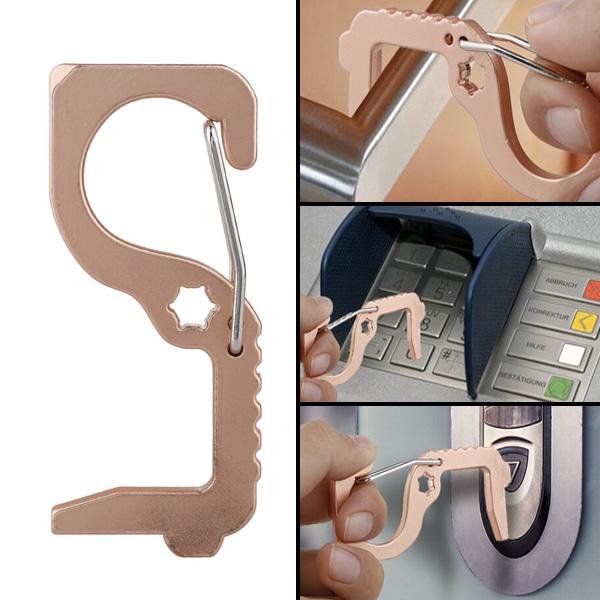 Sanitary Touchless Brass Door Opener & Stylus