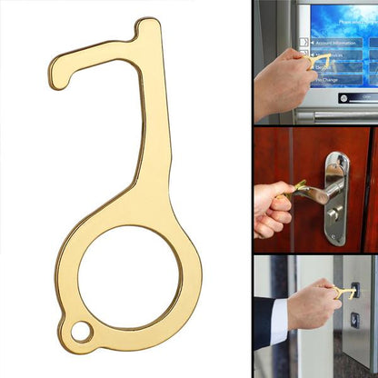 Sanitary Touchless Brass Door Opener & Stylus