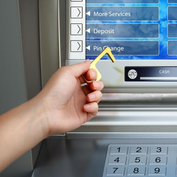 Sanitary Touchless Brass Door Opener & Stylus