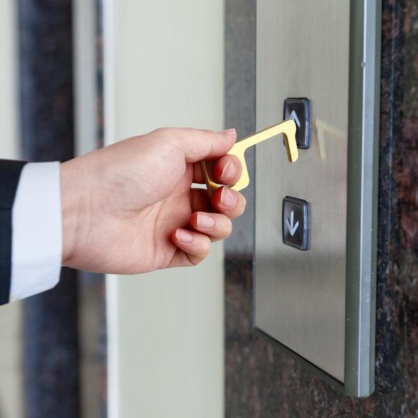 Sanitary Touchless Brass Door Opener & Stylus