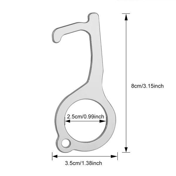 Sanitary Touchless Brass Door Opener & Stylus