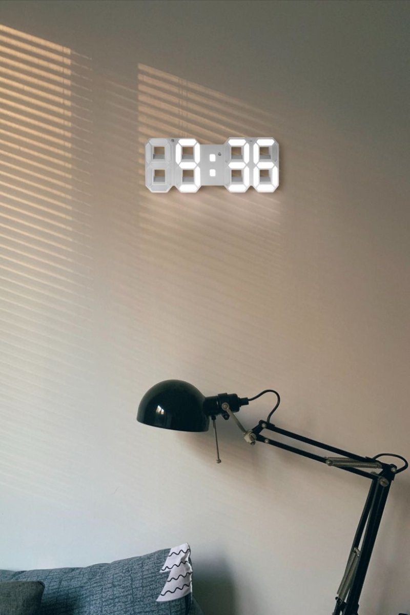 Modern Digital LED Wall Clock with Adjustable Brightness