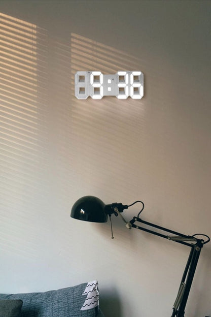 Modern Digital LED Wall Clock with Adjustable Brightness