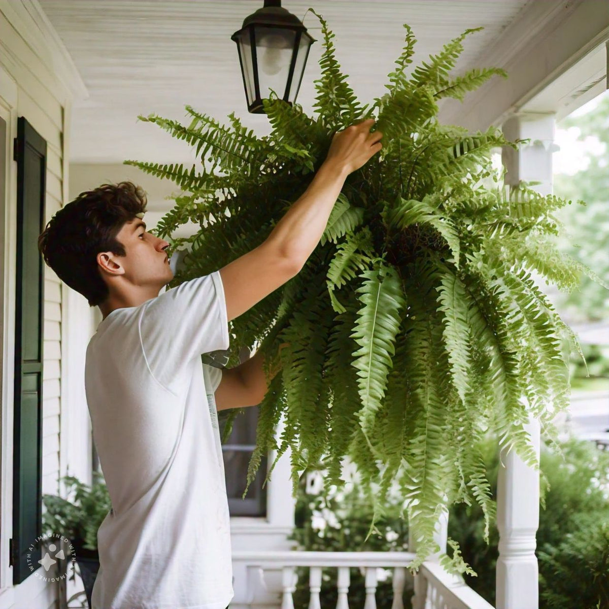 Durable Outdoor Boston Fern | Realistic UV Protected Plant - Cofik