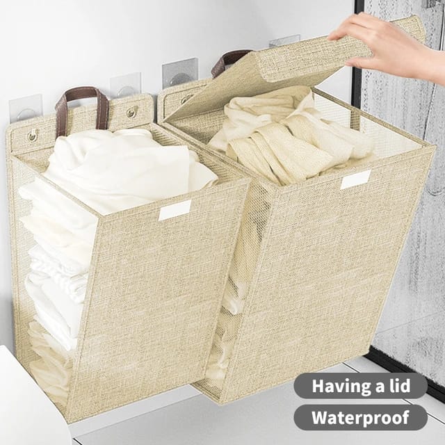 Space-saving Foldable Wall Laundry Hamper