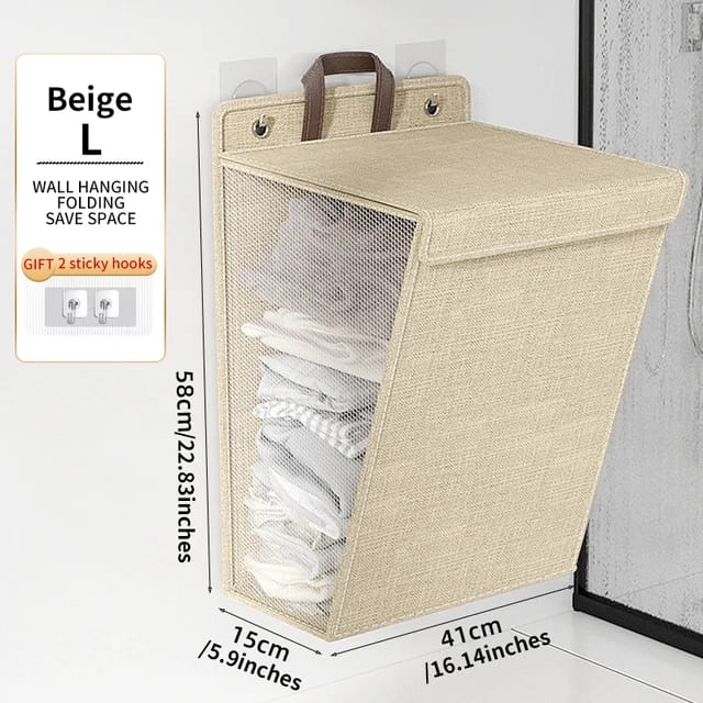 Folding Space-Saving Laundry Hamper