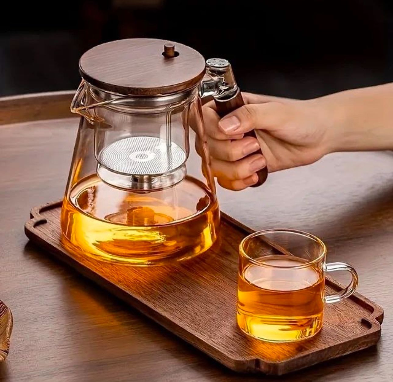 Clear Glass Infusion Teapot