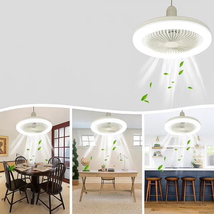 Stylish Ceiling Fan with LED Light and Remote
