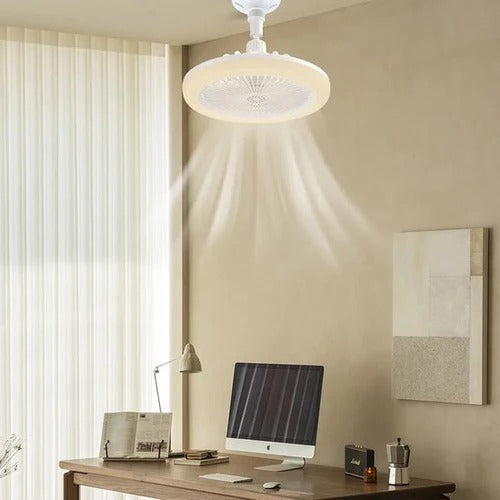 Stylish Ceiling Fan with LED Light and Remote - Cofik