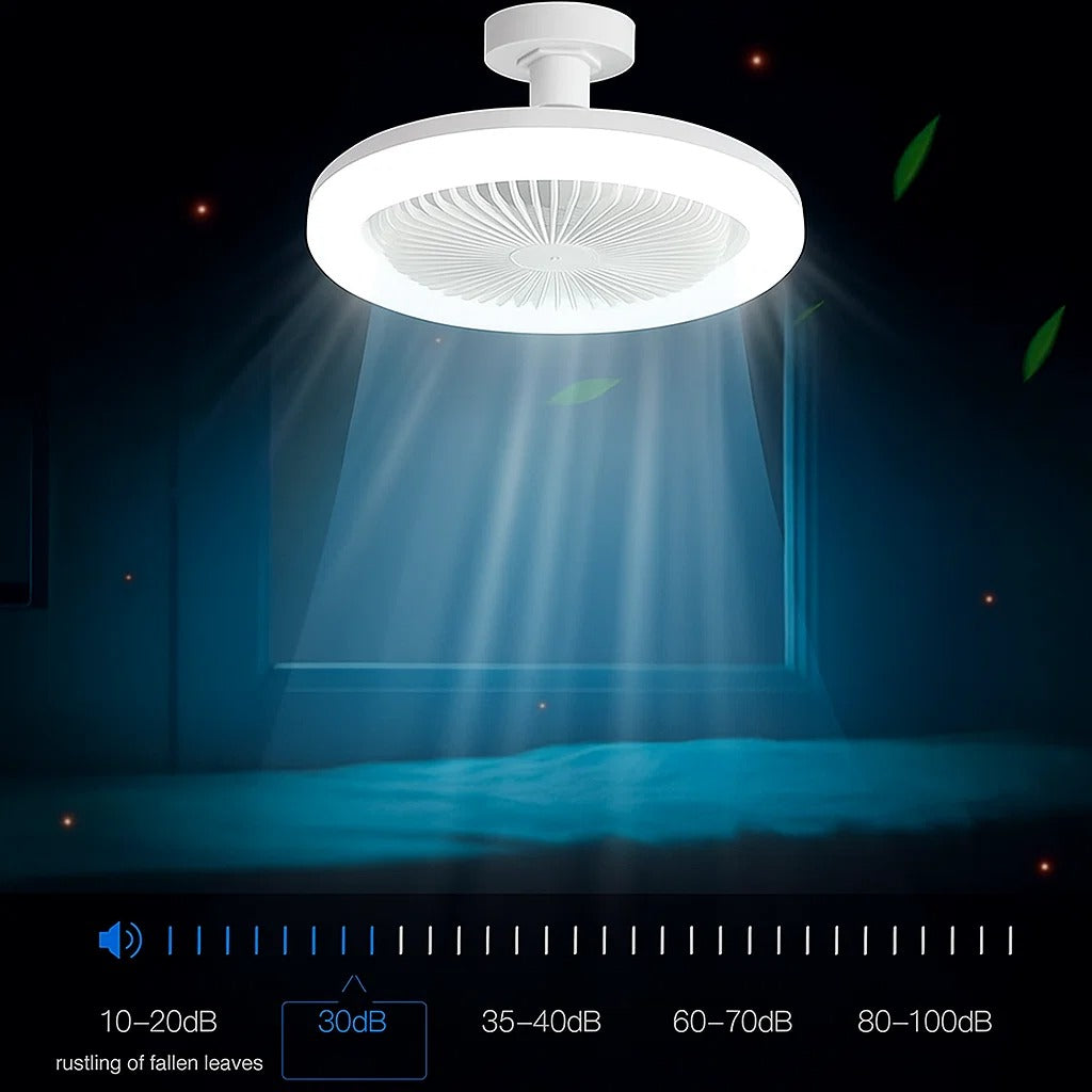 Stylish Ceiling Fan with LED Light and Remote