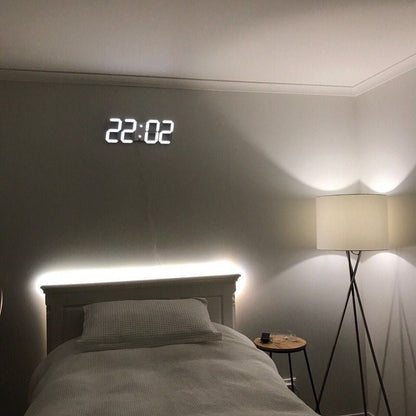 Modern Digital LED Wall Clock with Adjustable Brightness