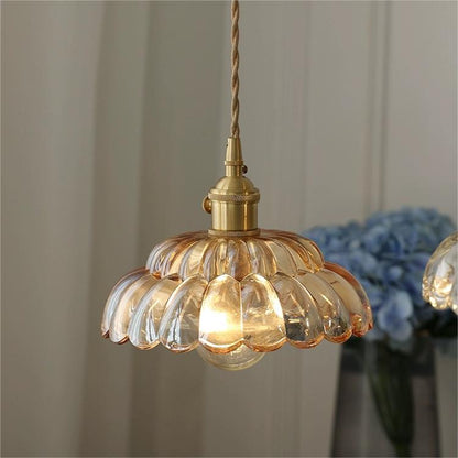 Classic Transparent Glass Drop Pendant Light