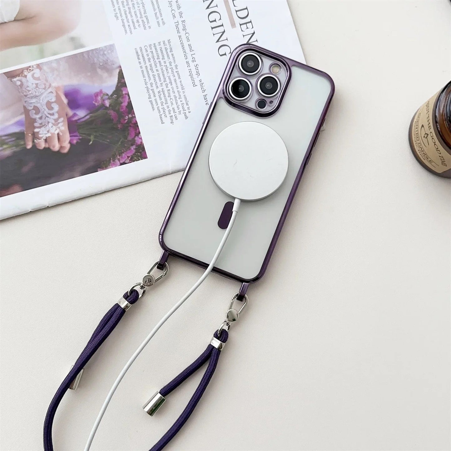 Premium MagSafe Crossbody iPhone Case - Saint
