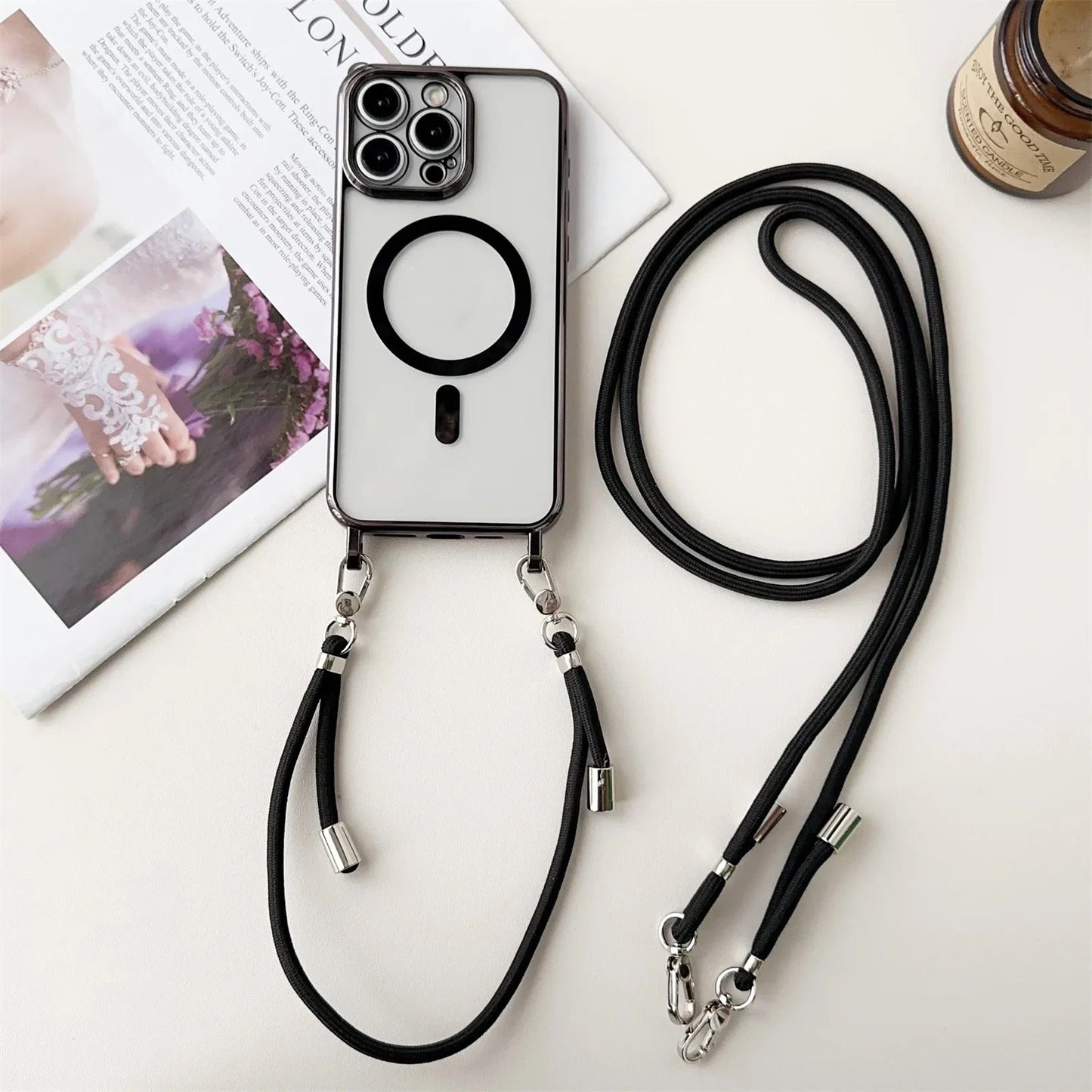 Premium MagSafe Crossbody iPhone Case - Saint