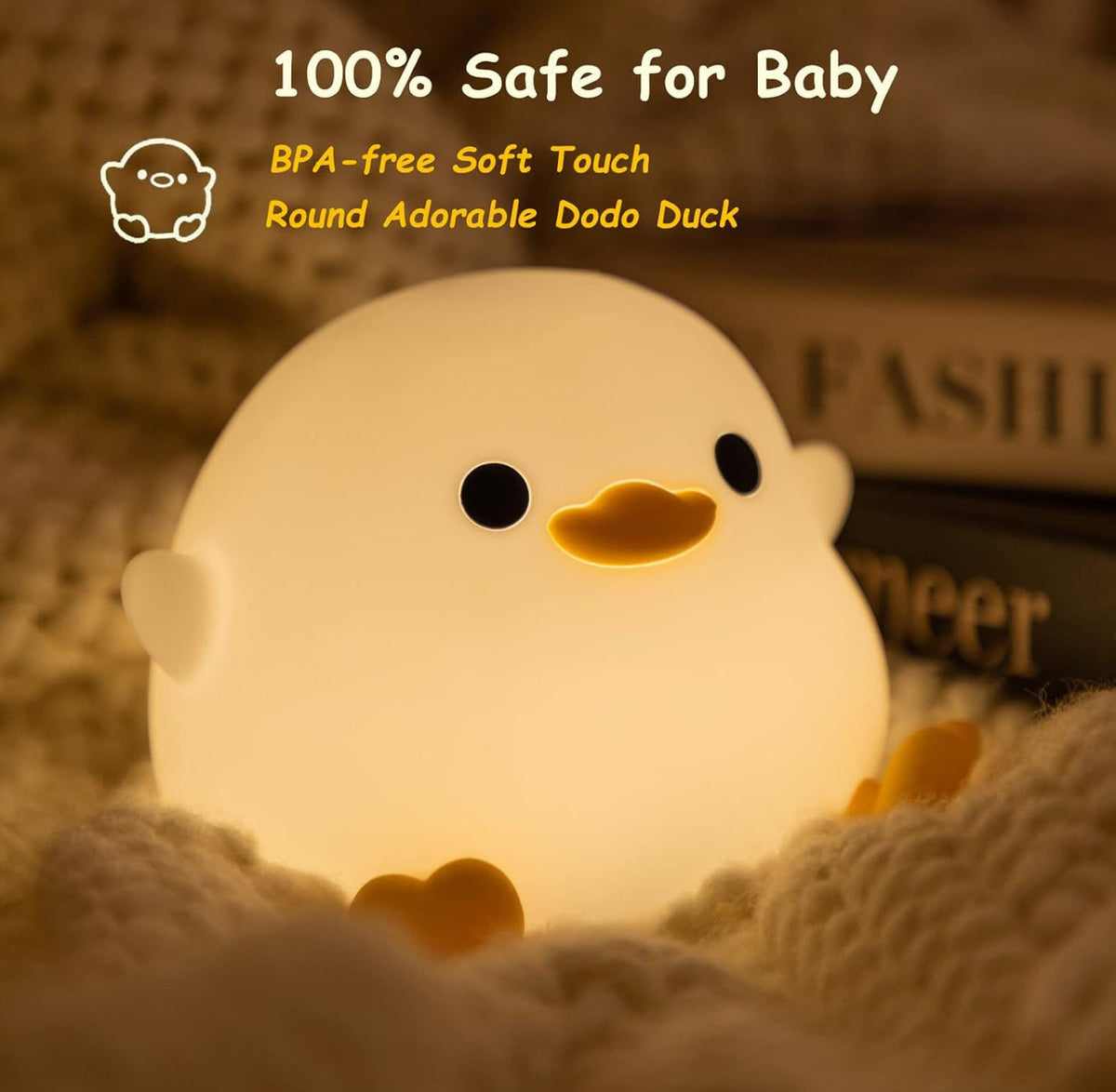 Colorful Quack LED Night Light Duck Lamp