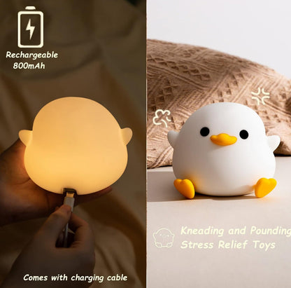 Colorful Quack LED Night Light Duck Lamp