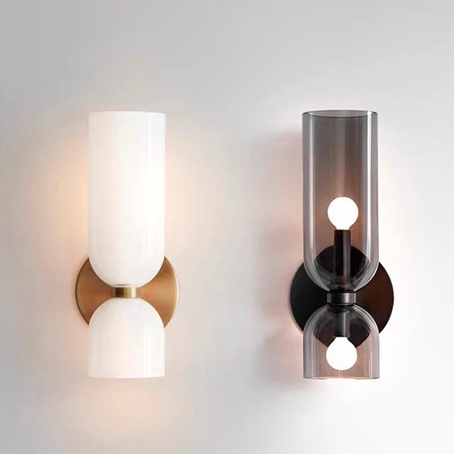 Clear Glass Panel Wall Lamp Fixture