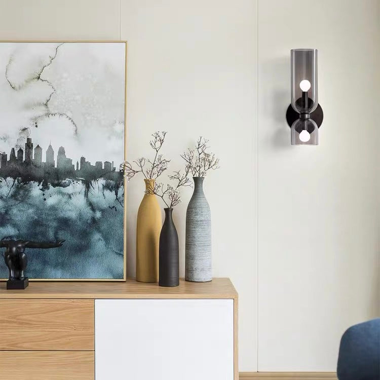 Modern Double Glass LED Wall Lamp