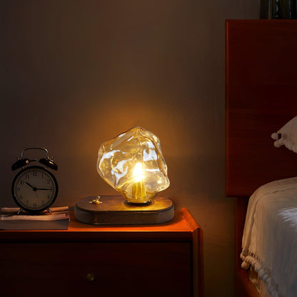 Clear Glass Contemporary Table Light