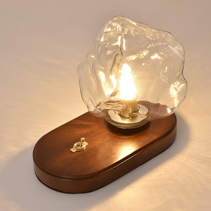 Clear Glass Contemporary Table Light