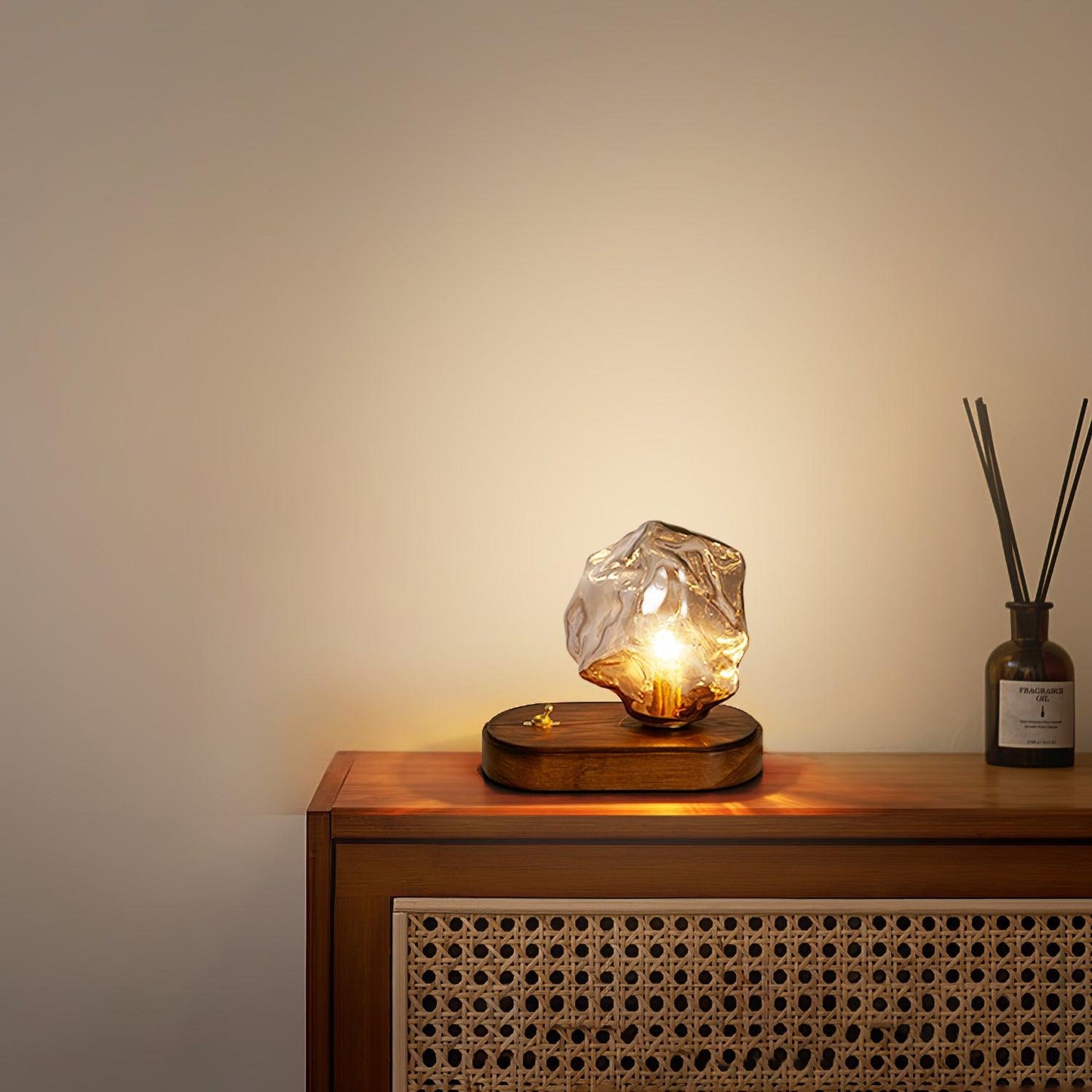 Clear Glass Contemporary Table Light