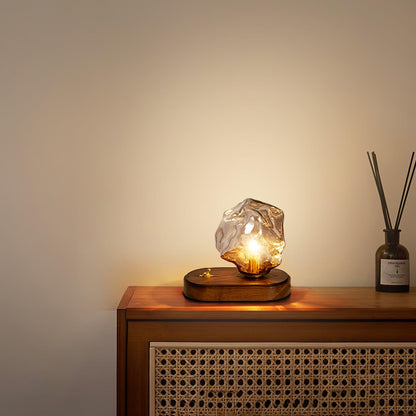 Clear Glass Contemporary Table Light