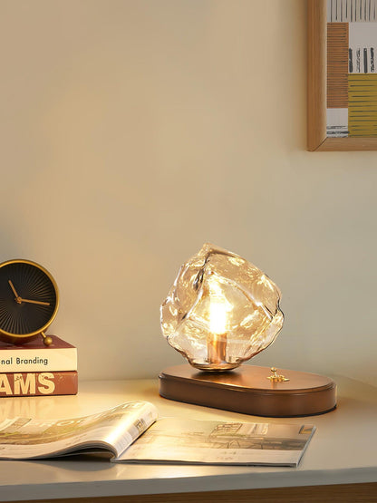 Clear Glass Contemporary Table Light