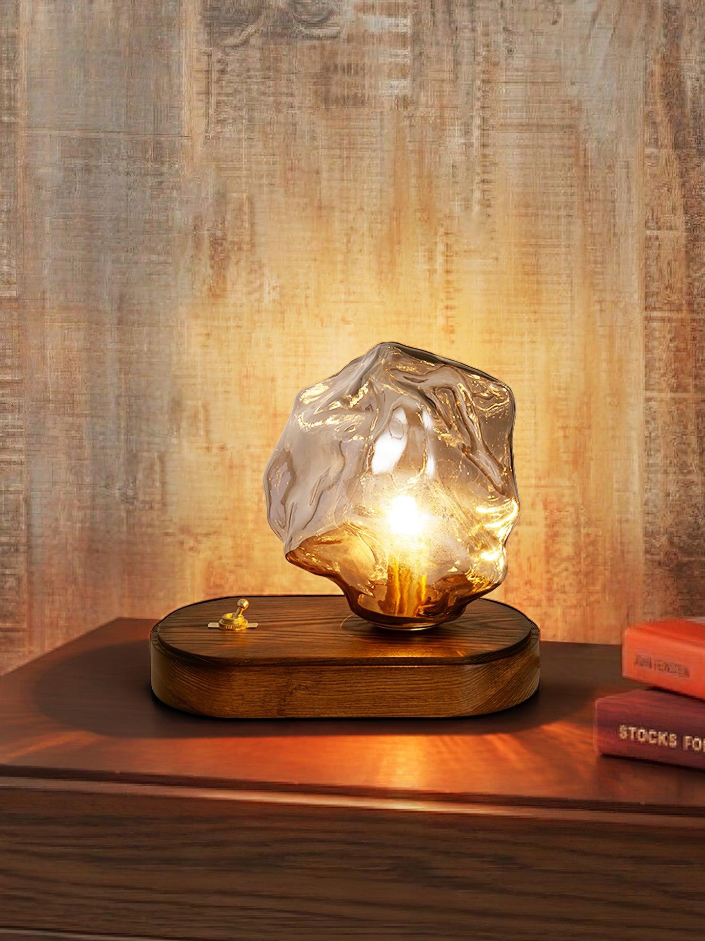Clear Glass Contemporary Table Light
