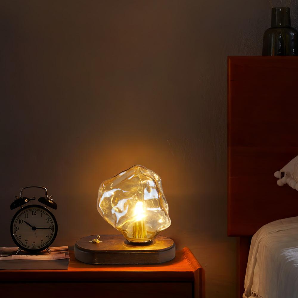 Clear Glass Contemporary Table Light