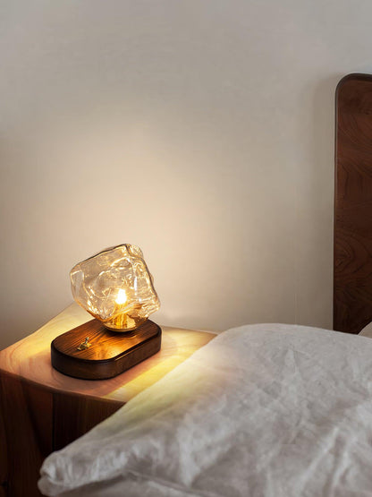 Clear Glass Contemporary Table Light