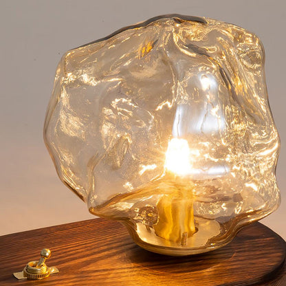 Clear Glass Contemporary Table Light