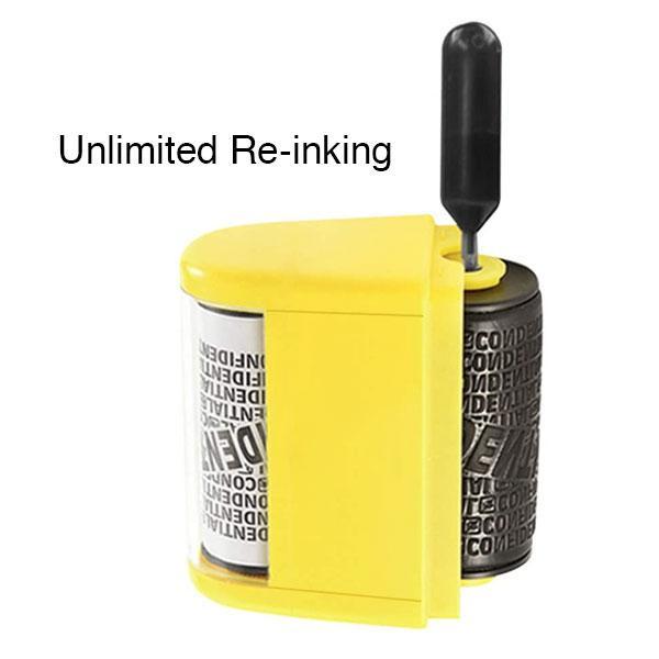 Secure Confidentiality Ink Roller Stamp