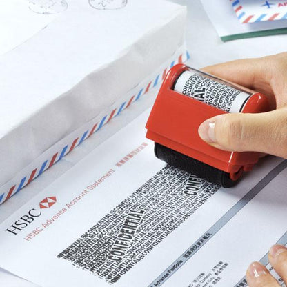 Secure Confidentiality Ink Roller Stamp - Cofik