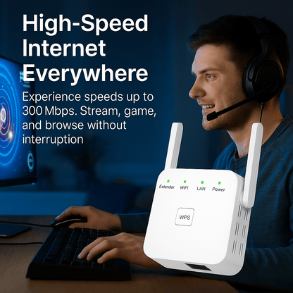 Powerful Dual Band WiFi Signal Booster for Home