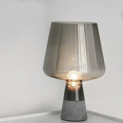 Metal Glass Desk Lamp Vintage Style