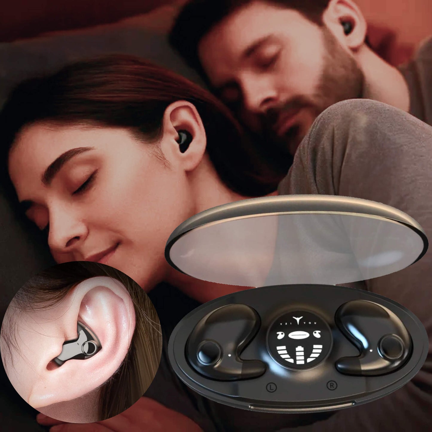 Silent Night Wireless Sleep Earbuds Waterproof Bluetooth - Cofik